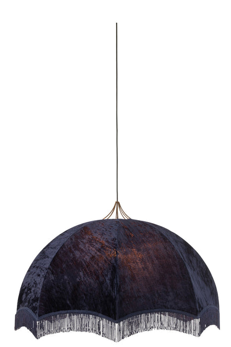 Hanging Lamp Velvet/Cotton Purple-Hanglampen-J-Line