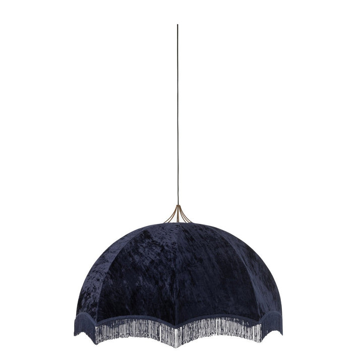 Hanging Lamp Velvet/Cotton Purple-Hanglampen-J-Line