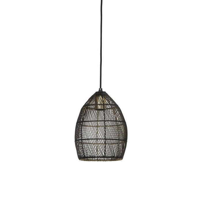 Hanglamp 20x25 cm MEYA zwart-goud-Hanglampen-Light & Living