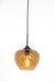 Hanglamp 23x18 cm MAYSON glas bruin+zwart-Hanglampen-Light & Living