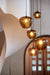 Hanglamp 23x18 cm MAYSON glas bruin+zwart-Hanglampen-Light & Living