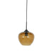 Hanglamp 23x18 cm MAYSON glas bruin+zwart-Hanglampen-Light & Living