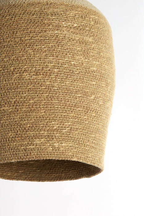 Hanglamp 24x32 cm BOLSENA zeegras naturel+crème-Hanglampen-Light & Living