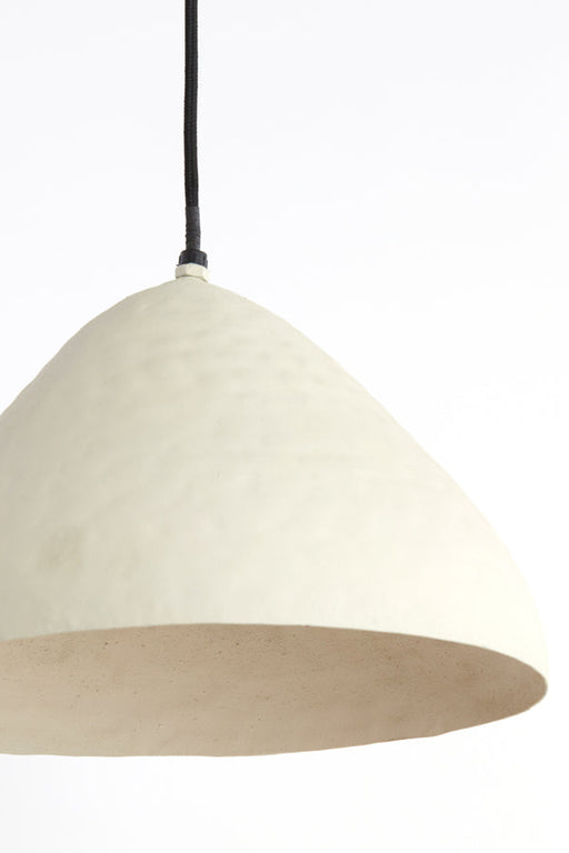 Hanglamp 25x15 cm ELIMO mat crème-Hanglampen-Light & Living