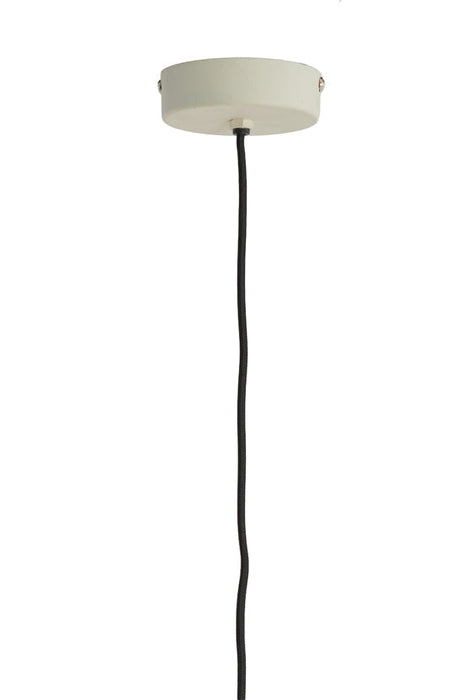 Hanglamp 25x15 cm ELIMO mat crème-Hanglampen-Light & Living