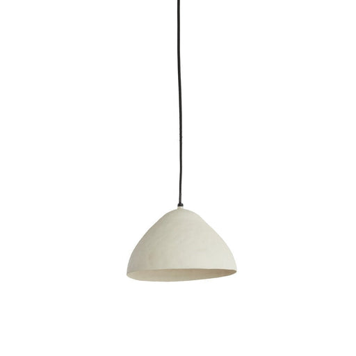 Hanglamp 25x15 cm ELIMO mat crème-Hanglampen-Light & Living