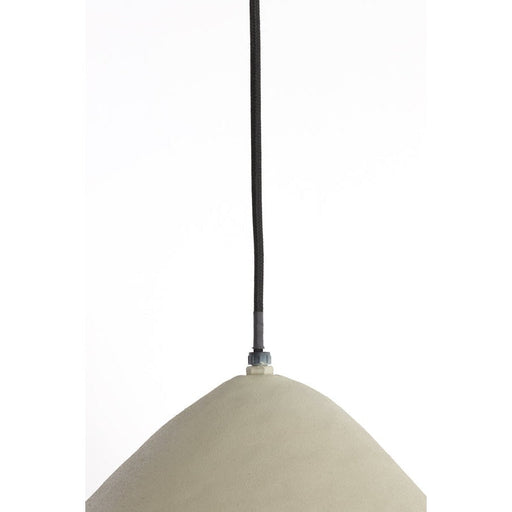 Hanglamp 25x15 cm ELIMO mat lichtgrijs-Hanglampen-Light & Living