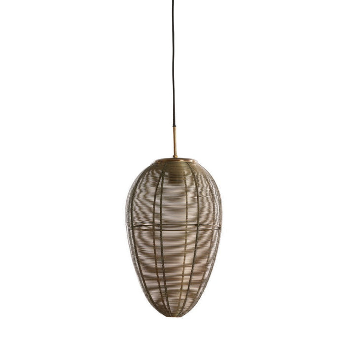 Hanglamp 26x41 cm YAELLE antiek brons-Hanglampen-Light & Living