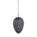 Hanglamp 26x41 cm YAELLE mat zwart-Hanglampen-Light & Living