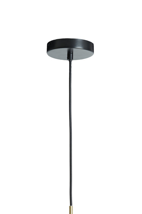 Hanglamp 29,5x21 cm SOLNA antiek brons+rookglas-Hanglampen-Light & Living