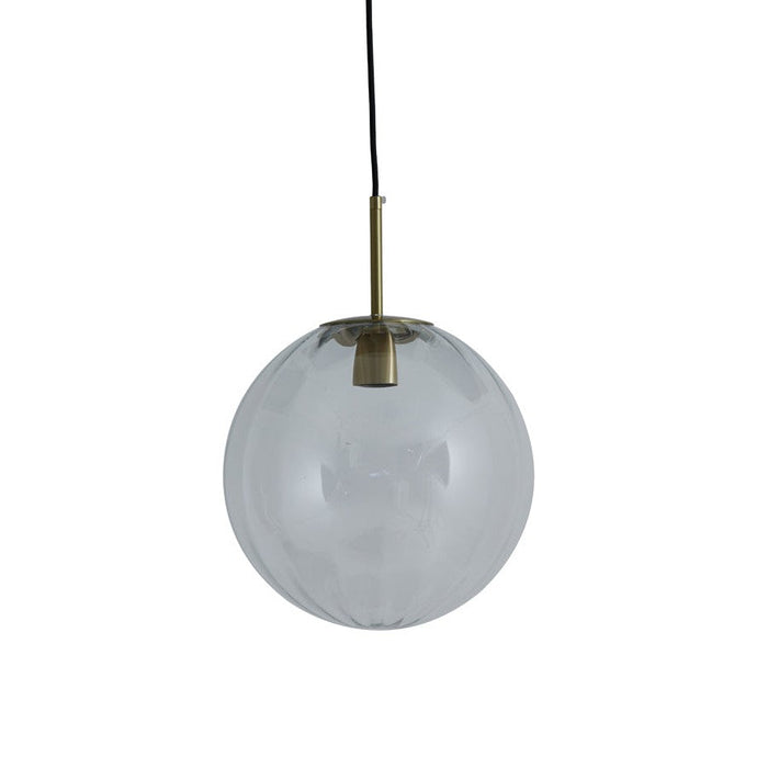 Hanglamp 30 cm MAGDALA glas helder+goud-Hanglampen-Light & Living