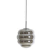 Hanglamp 30x37 cm MISTY rookglas+mat zwart-Hanglampen-Light & Living