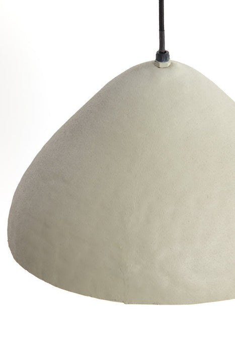 Hanglamp 32x20 cm ELIMO mat lichtgrijs-Hanglampen-Light & Living