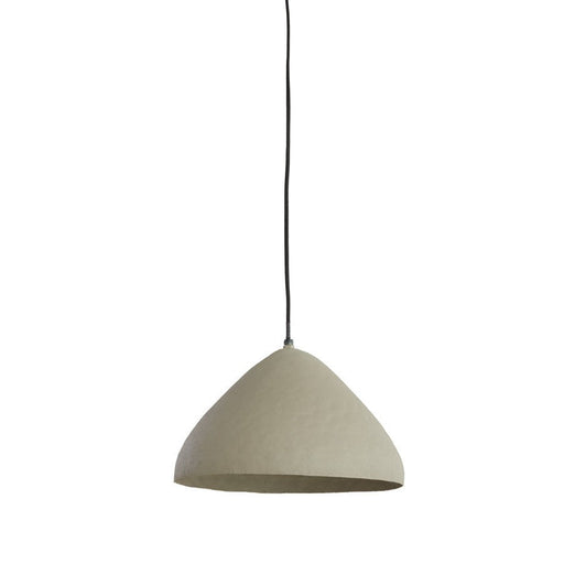 Hanglamp 32x20 cm ELIMO mat lichtgrijs-Hanglampen-Light & Living