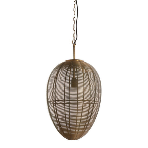 Hanglamp 33x53 cm YAELLE antiek brons-Hanglampen-Light & Living