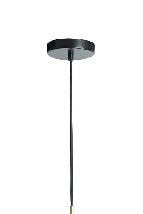 Hanglamp 39,5x27 cm SOLNA antiek brons+rookglas-Hanglampen-Light & Living