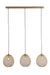 Hanglamp 3L 104x30x34 cm MAROC goud-Hanglampen-Light & Living