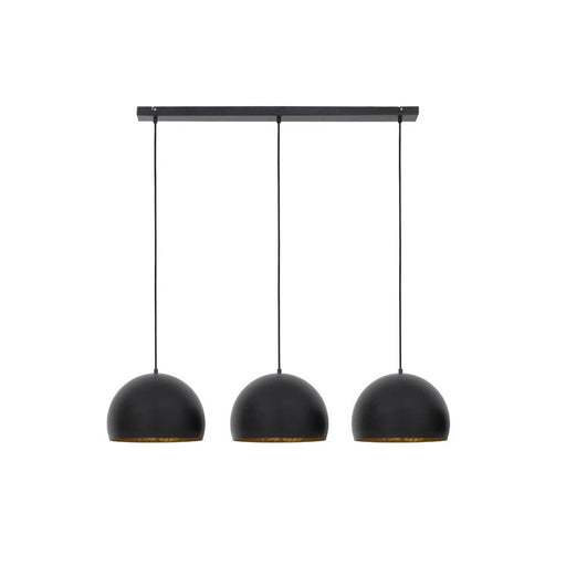 Hanglamp 3L 120x33x25 cm JAICEY mat zwart-goud-Hanglampen-Light & Living