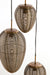 Hanglamp 3L 36x97 cm YAELLE antiek brons+mat zwart-Hanglampen-Light & Living