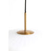 Hanglamp 40x17 cm PLEAT glas mat wit+goud-Hanglampen-Light & Living