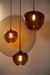 Hanglamp 40x34 cm MAYSON glas bruin+zwart-Hanglampen-Light & Living