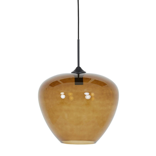 Hanglamp 40x34 cm MAYSON glas bruin+zwart-Hanglampen-Light & Living