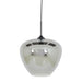 Hanglamp 40x34 cm MAYSON rookglas+mat zwart-Hanglampen-Light & Living