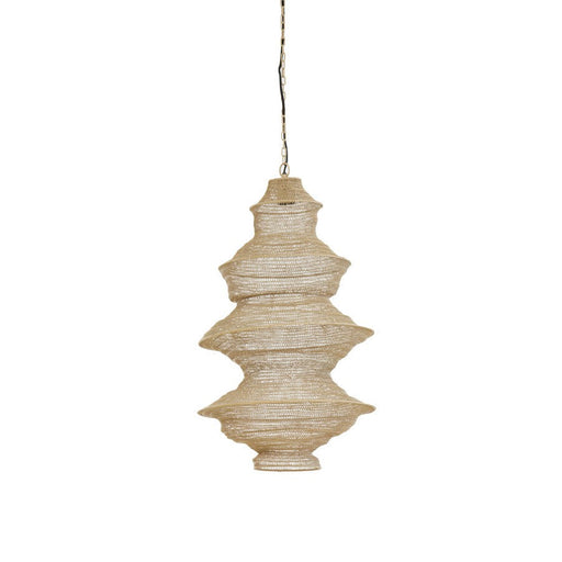 Hanglamp 40x70 cm NAKISHA zand-Hanglampen-Light & Living