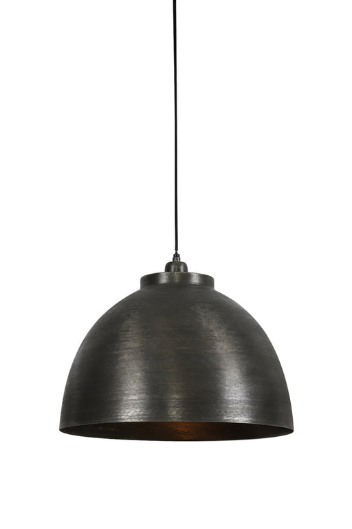 Hanglamp 45x32 cm KYLIE donker ruw nikkel-Hanglampen-Light & Living