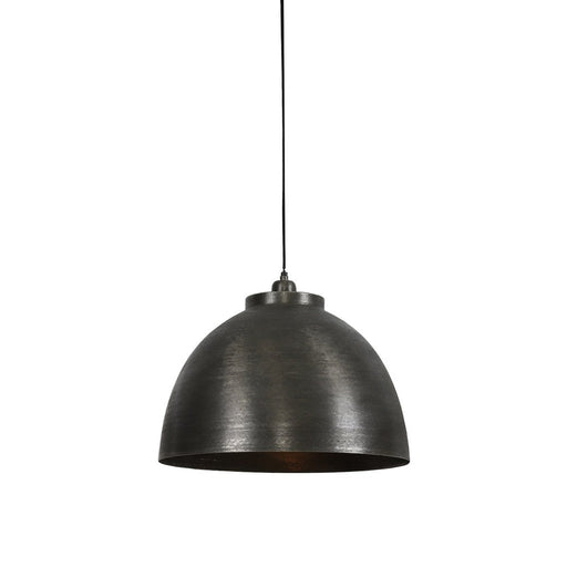 Hanglamp 45x32 cm KYLIE donker ruw nikkel-Hanglampen-Light & Living