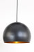 Hanglamp 45x32,5 cm JAICEY mat zwart-goud-Hanglampen-Light & Living