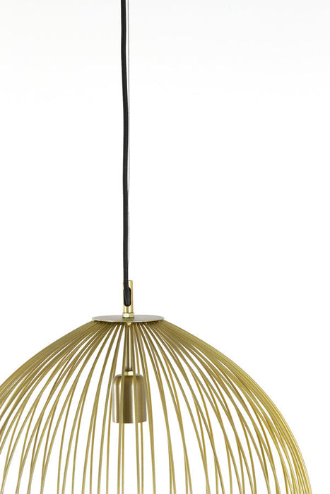 Hanglamp 45x45 cm RILANA licht goud-Hanglampen-Light & Living