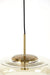 Hanglamp 45x48 cm MISTY glas amber+goud-Hanglampen-Light & Living