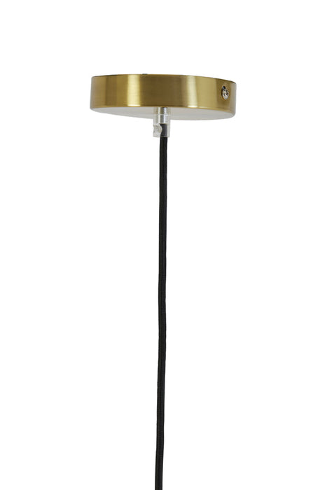 Hanglamp 45x48 cm MISTY glas amber+goud-Hanglampen-Light & Living