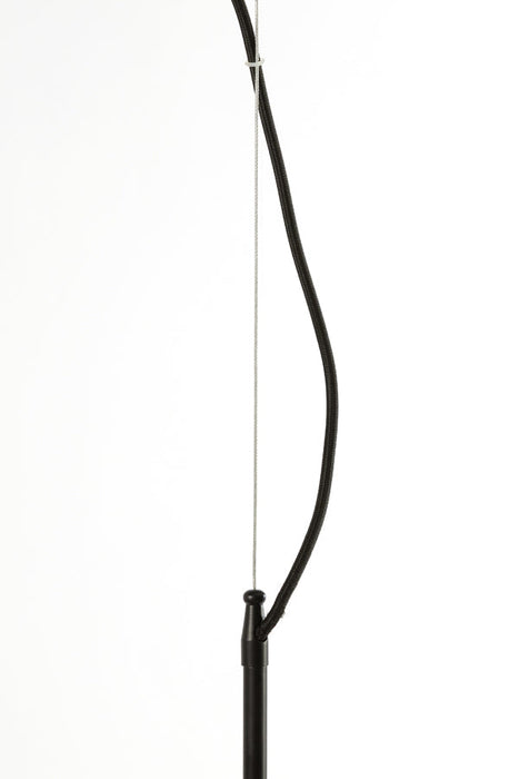 Hanglamp 45x48 cm MISTY rookglas+mat zwart-Hanglampen-Light & Living