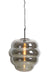 Hanglamp 45x48 cm MISTY rookglas+mat zwart-Hanglampen-Light & Living