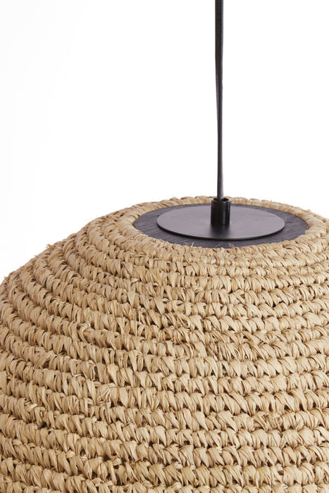 Hanglamp 45x53 cm CORYP palmblad naturel-Hanglampen-Light & Living