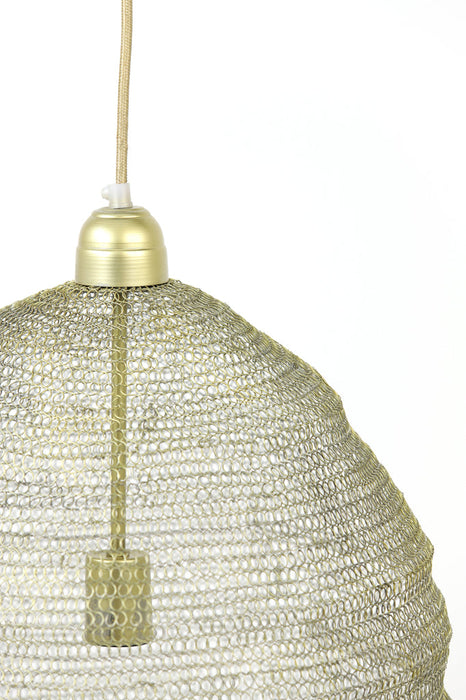 Hanglamp 45x60 cm NIKKI draad licht goud-Hanglampen-Light & Living