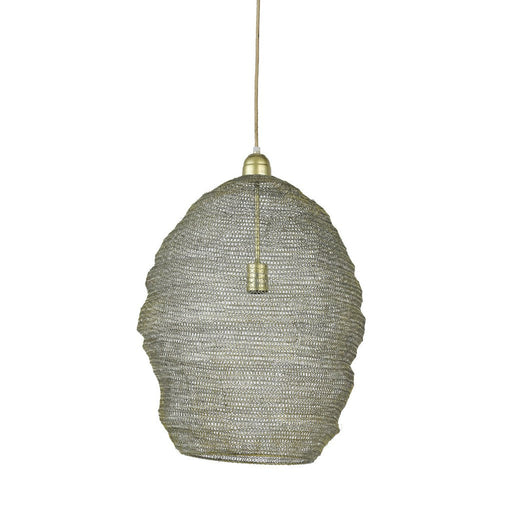 Hanglamp 45x60 cm NIKKI draad licht goud-Hanglampen-Light & Living