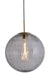 Hanglamp 48 cm MAGDALA glas lichtgrijs+goud-Hanglampen-Light & Living