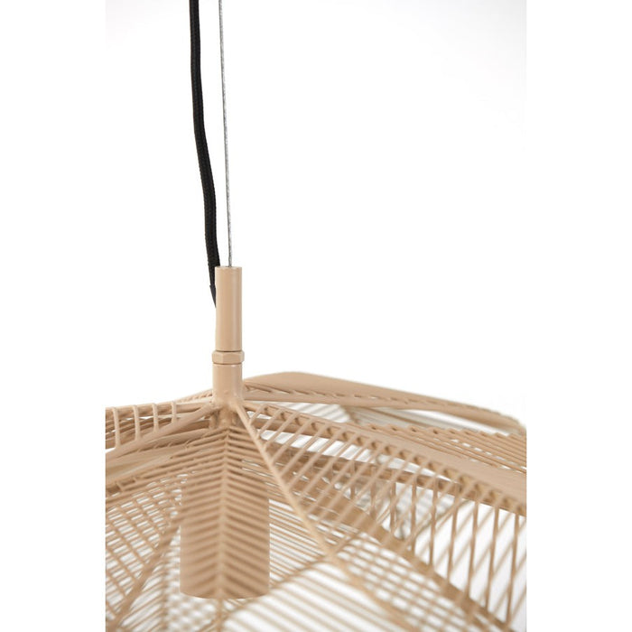 Hanglamp 54x24,5 cm PAVAS mat beige-Hanglampen-Light & Living
