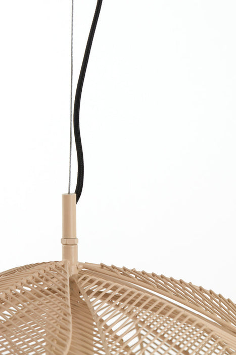 Hanglamp 54x24,5 cm PAVAS mat beige-Hanglampen-Light & Living