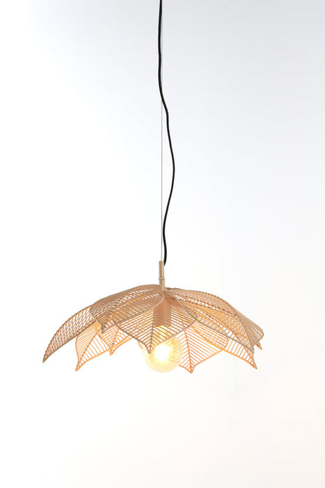 Hanglamp 54x24,5 cm PAVAS mat beige-Hanglampen-Light & Living