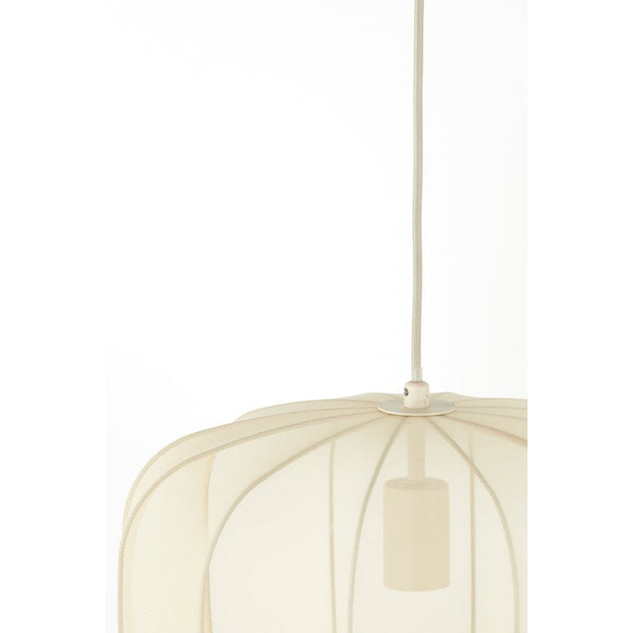 Hanglamp 54x24,5 cm PAVAS mat beige-Hanglampen-Light & Living