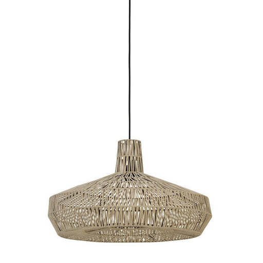 Hanglamp 59x35 cm MASEY suède naturel-Hanglampen-Light & Living