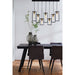 Hanglamp 7L 84x15x57 cm MARLEY mat zwart-antiek brons-Hanglampen-Light & Living