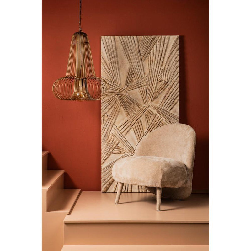 Hanglamp Aluesi Antique Geel 55x55x65 cm-Hanglampen-PTMD