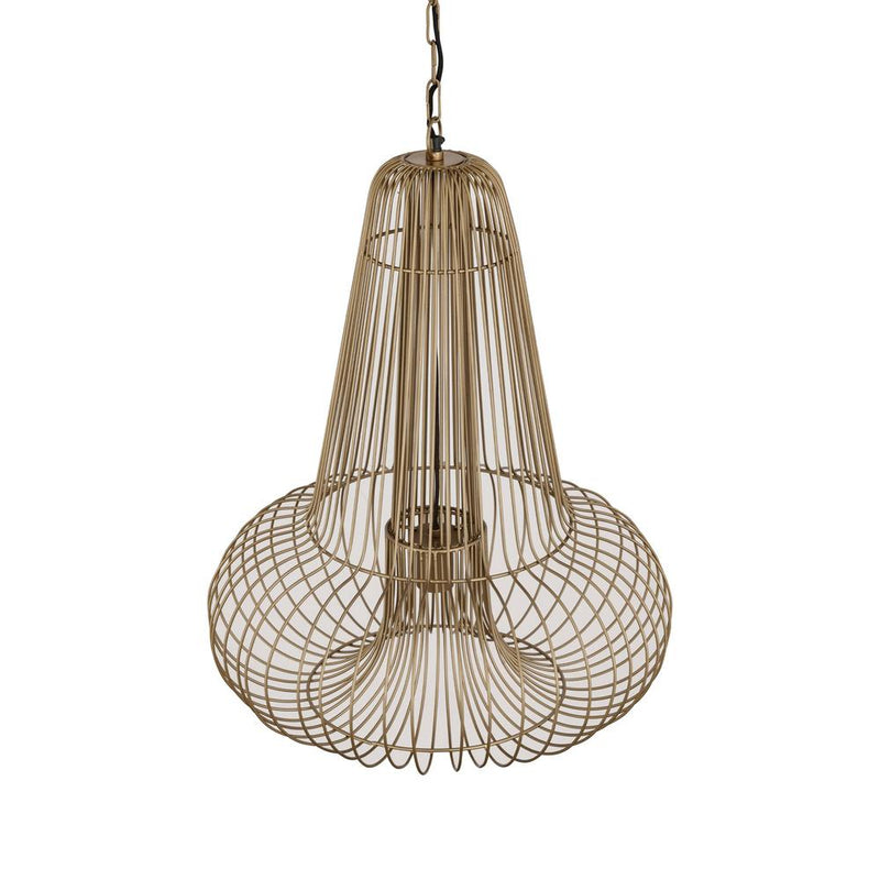 Hanglamp Aluesi Antique Geel 55x55x65 cm-Hanglampen-PTMD