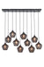 Hanglamp Alvaro - Zwart - 120x25x29,5cm - 10L-Hanglampen-Light & Living