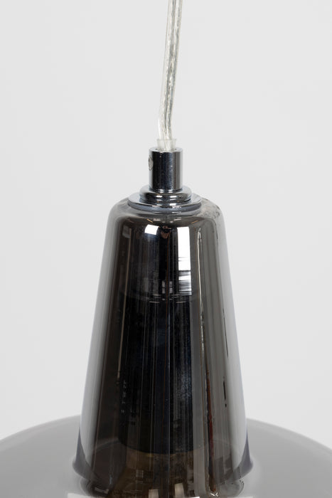 Hanglamp Anshin Small Smoke Glas Grijs Ø20x175 cm E27-Tafellampen-Creating Home